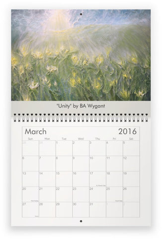 2016 Wall Calendar by BA Wygant Studio