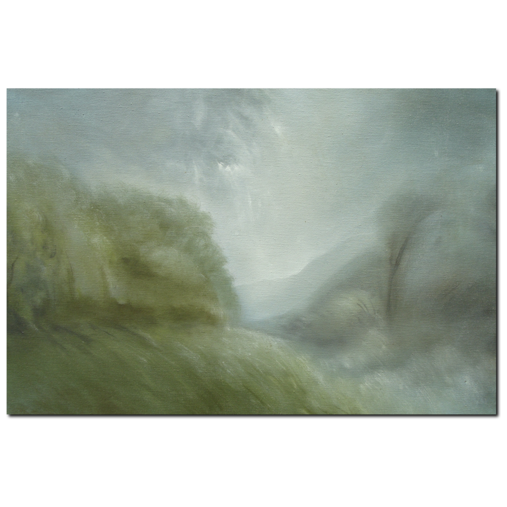 Mountain Mist Premium Canvas Gallery Wrap Print 32 x 48 inches - BA Wygant Studio | Abstract Spiritual Contemporary Art