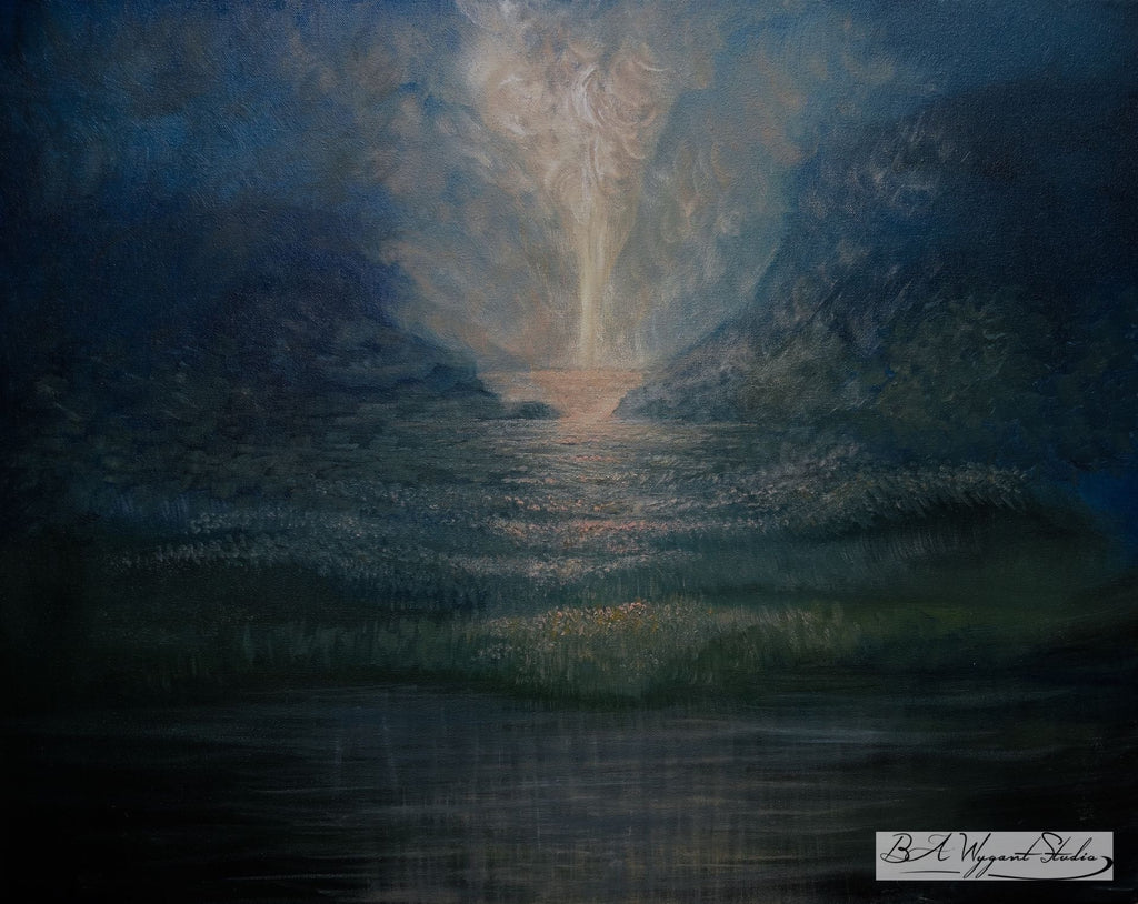 The First Light | Original Oil Painting - BA Wygant Studio | Abstract Spiritual Contemporary Art