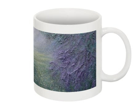 Mug Featuring the Yellow Flowers of "The Path" by BA Wygant - BA Wygant Studio | Abstract Spiritual Contemporary Art
